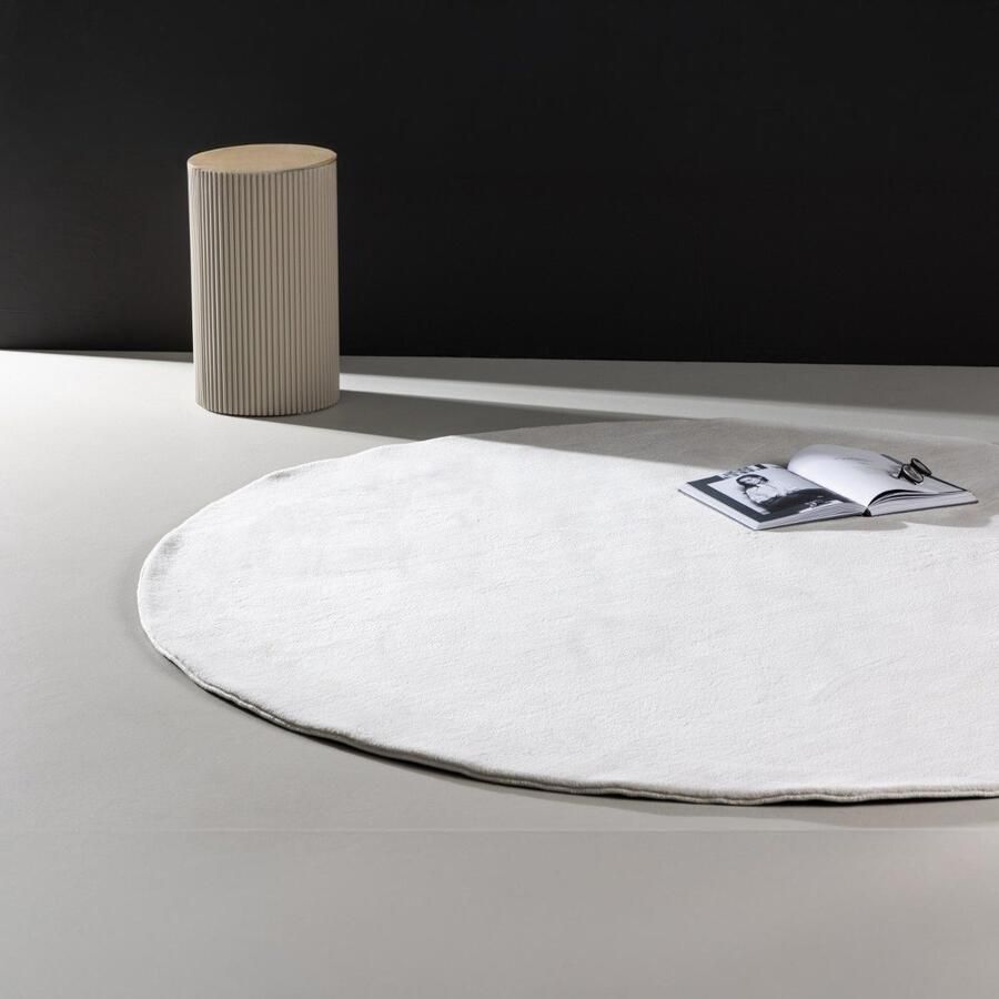 Fjord Fjôrd Vloerkleed Nixie Polyester Ø200cm Wit