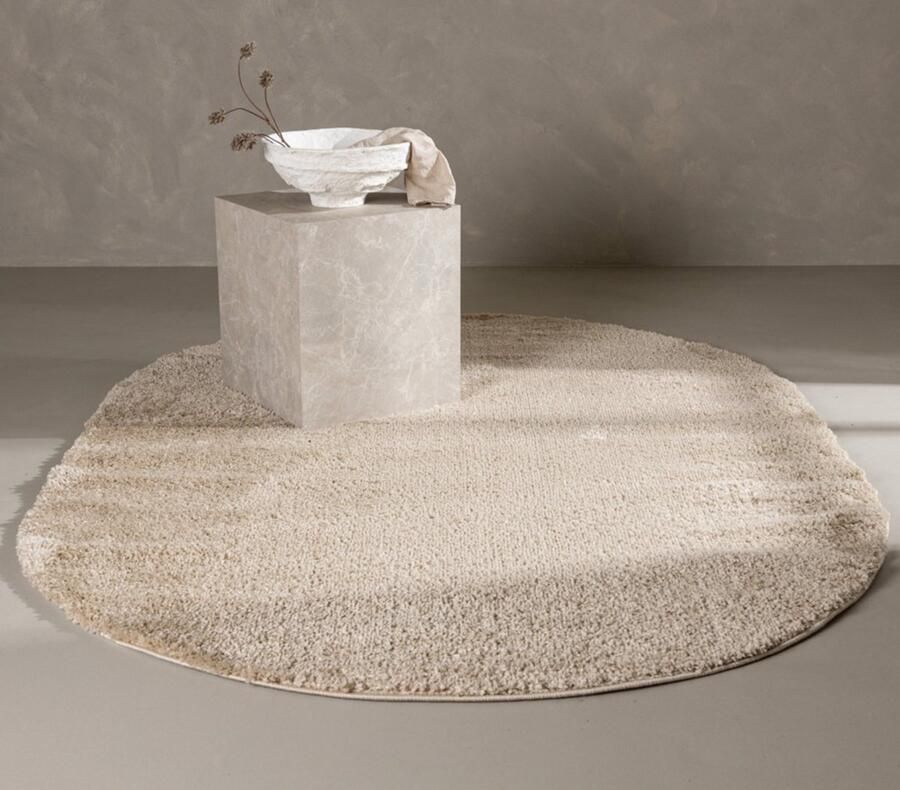 Fjord Fjôrd Vloerkleed Walter Ovaal 340x240cm Beige