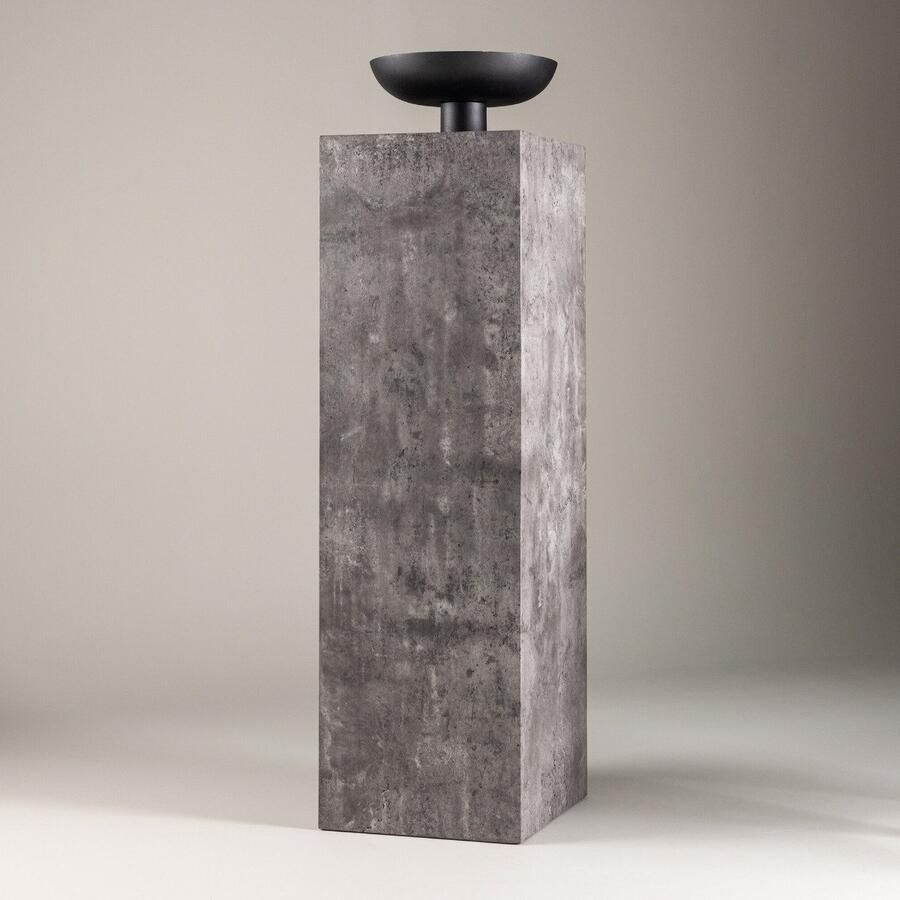 Nohr Zuil Nykole 130cm hoog Grijs Vierkant