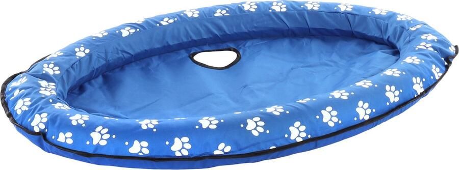 Flamingo Fresk Flosi Luchtbed Honden Luchtbed Flosi + Luchtpomp Blauw 100x65cm 1st 133014 1st