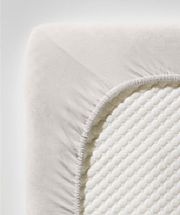 Fleuresse 140 x 190 160 x 220 cm XXL hoeslaken Jersey stretch hoeslaken gemaakt van katoen en elastaan Made in Germany wasbaar op 60 graden geschikt voor matrassen tot 40 cm hoog porselein