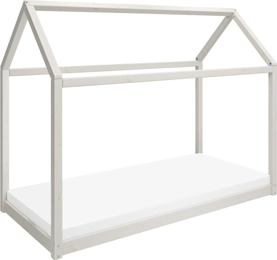 Flexa Bed Eenpersoonsbed Wit 200x90 Pijnboom