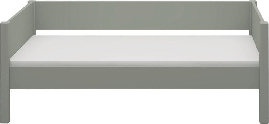 Flexa Bed Junior bedbank Donkergroen 160x70 MDF en Massief grenen