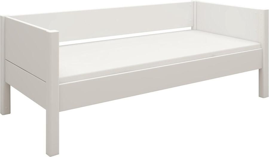 Flexa Bed Kinder bedbank Wit 160x70 MDF x Massief grenen