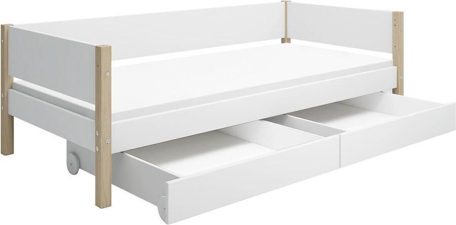 Flexa Bed NOR Bedbank 200x120- Wit Massief eiken