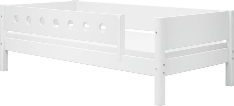 Flexa Bed Bedbank met uitvalbeveiliging 200x90 Wit MDF en Massief grenen