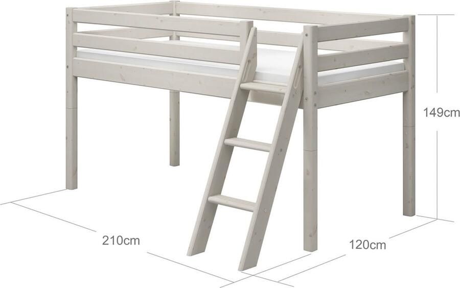 Flexa Classic Halfhoogslaper Ladder Schuin