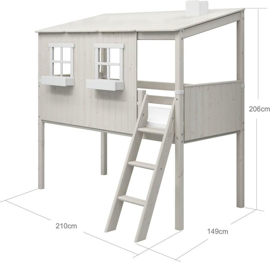 Flexa Halfhoogslaper m. Classic-huis