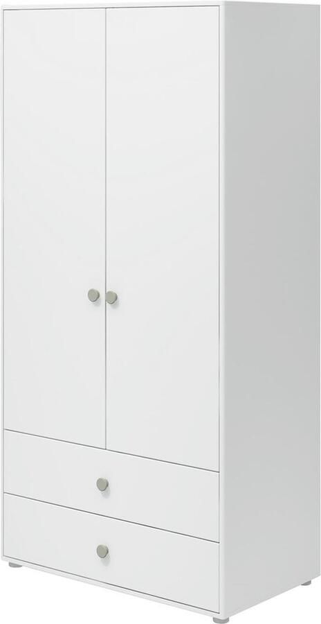 Flexa Kledingkast 2 deuren + 2 laden Groente MDF en Massief hout