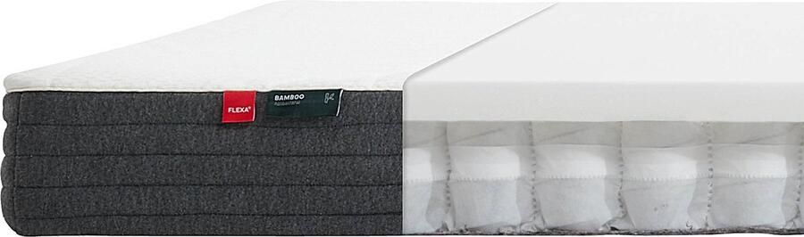 Flexa Pocketveer Matras 200x120 Bamboe hoes Keurmerk STANDARD 100 van OEKO-TEX