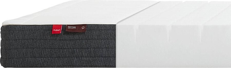 Flexa Schuimmatras 190x90 Katoenen hoes Keurmerk STANDARD 100 van OEKO-TEX