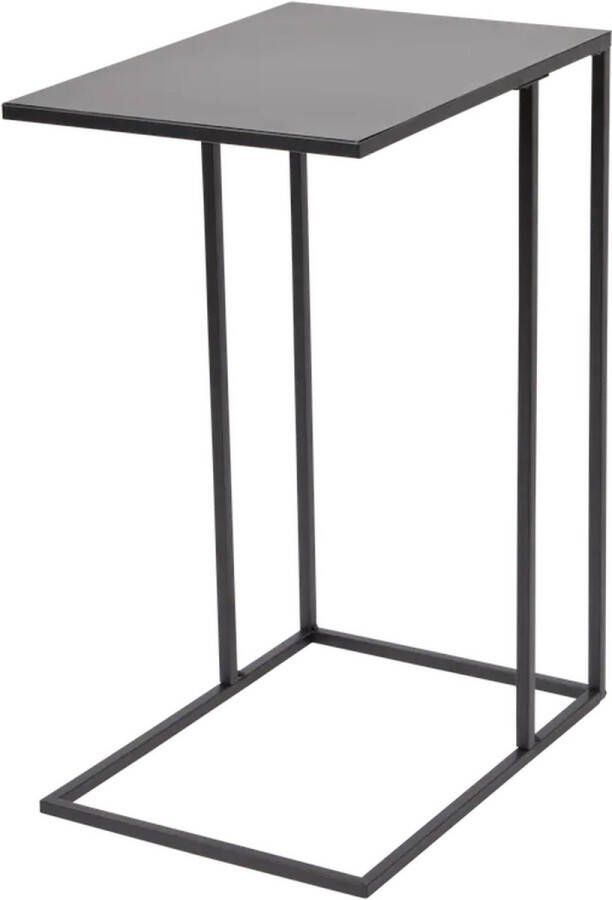 Flexible bv Bijzettafel metaal bijzettafel 40x30x58cm- zwart