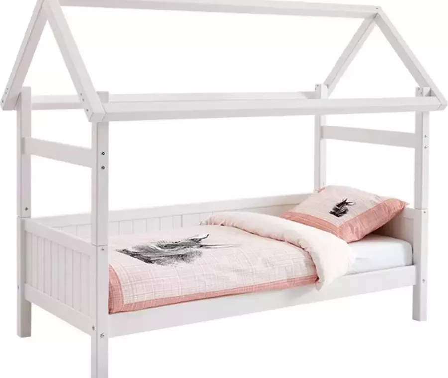 Flexworld Bedbank Puck met dakframe 90 x 200 cm wit