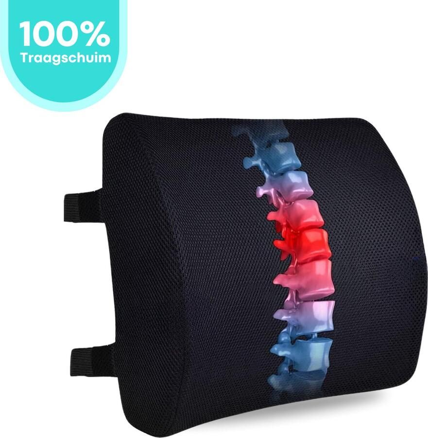 FLOOQ Ergonomisch Rugkussen Onderrug PU-Spons Lendekussen