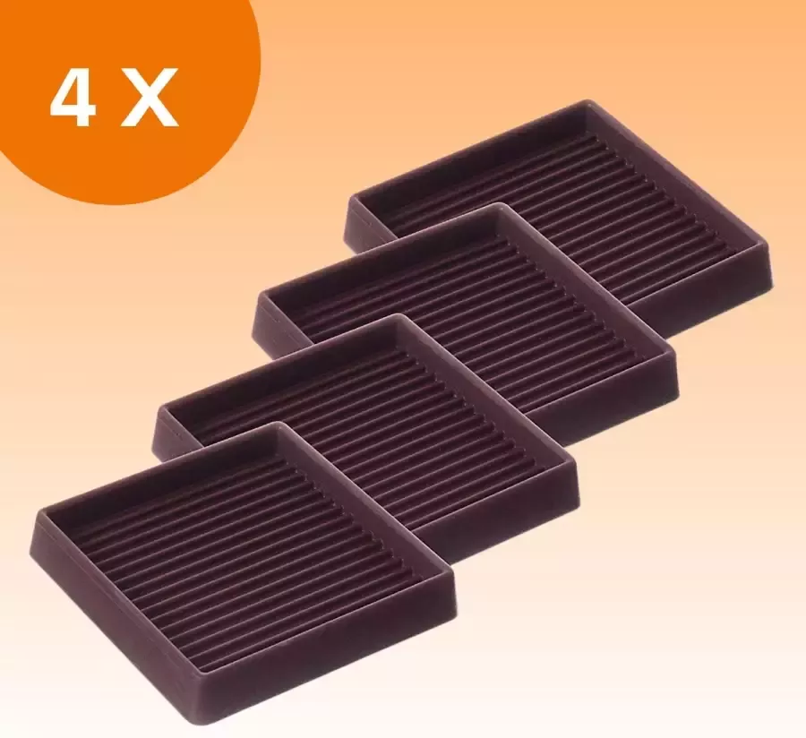 FLOOQ Meubelonderzetter 64mm Zwart Vloerbescherming Viltjes Bankonderzetter Stoelpootdoppen Stoel Onderzetter - Foto 2