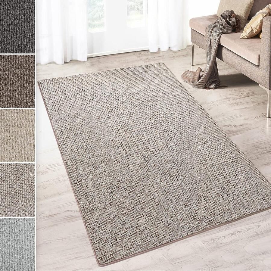 Floordirekt Tapijtloper Vloerkleed Carlton Grijsbeige 66 x 500 cm