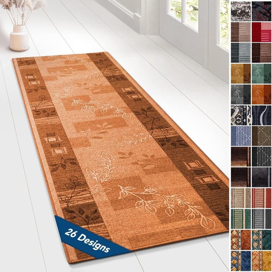 Floordirekt Tapijtloper Akzent Keukenloper Vloerkleed Modern & Eenvoudig te Onderhouden Terra 67 x 700 cm
