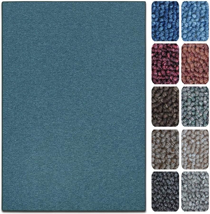 Floordirekt Tapijtloper London Vlakke Lussenpool Op Maat Gemaakt Modern & Easy Care Groen 50 x 700 cm