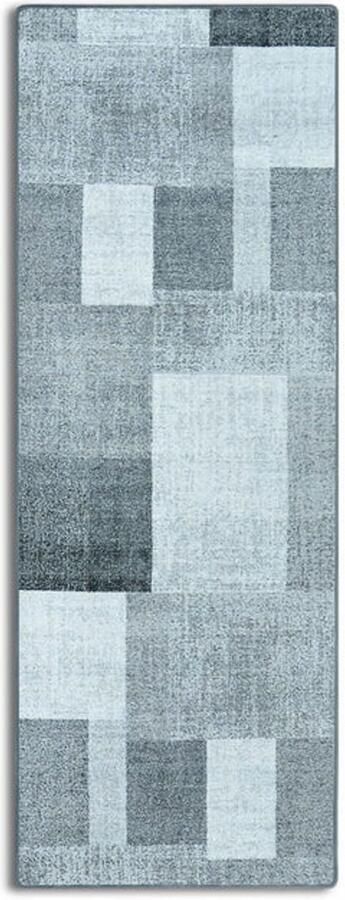 Floordirekt Tapijtloper Lucano Op Maat Modern Antislip Woonvloerkleed Antraciet 80 x 250 cm