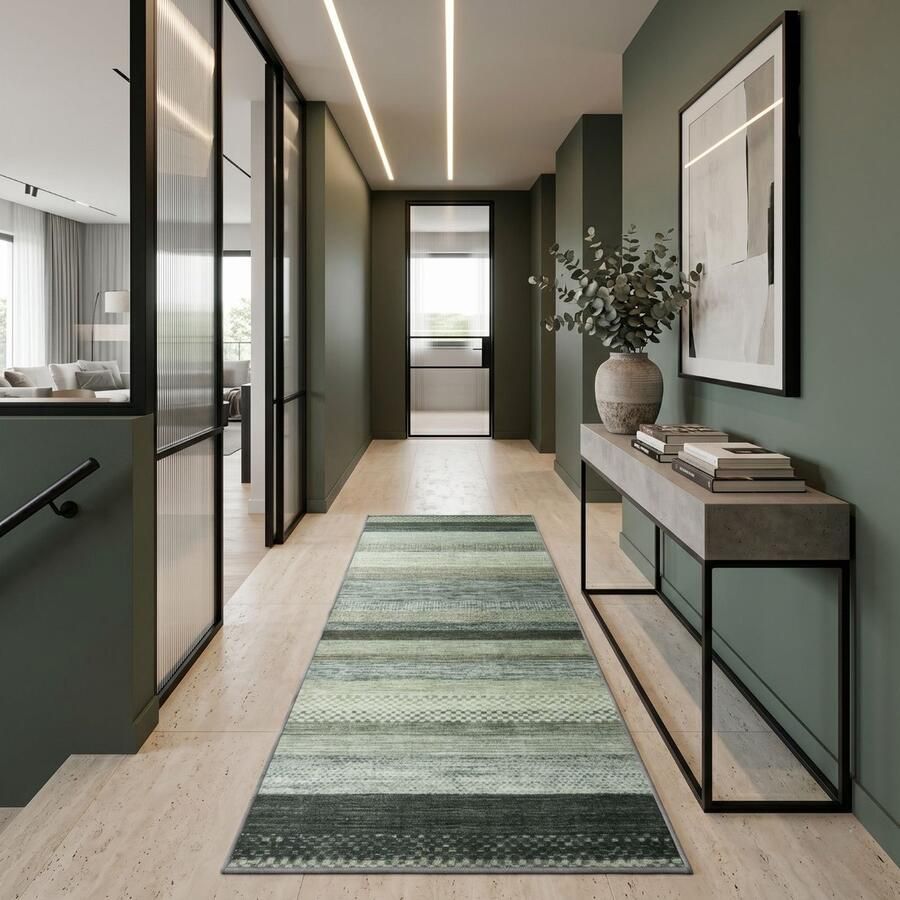 Floordirekt Tapijtloper Op maat Naxos Antislip Slijtvast & Onderhoudsvriendelijk Veel Kleurvarianten In Moderne Stijl Grijs-Antraciet 80 x 250 cm - Foto 2