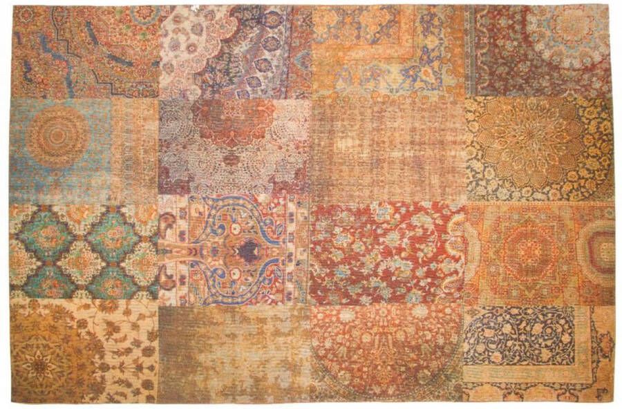 Floorpassion Barcelona 63 Vintage vloerkleed in Oranje Rode tinten