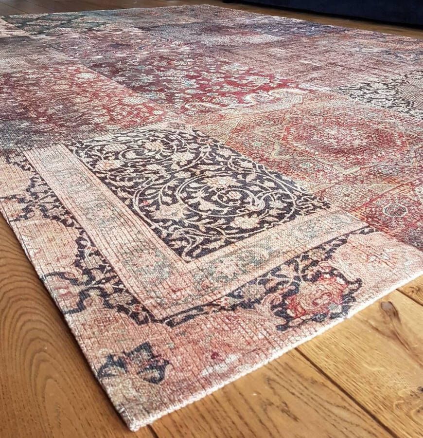Floorpassion Barcelona 99 Vintage vloerkleed in Donkere kleurstelling