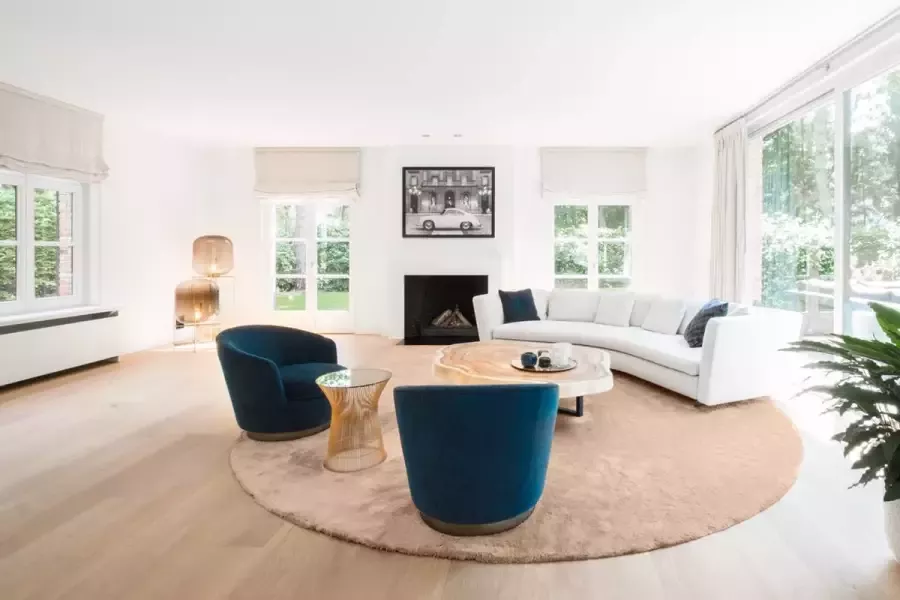 Floorpassion Destino 21 Rond hoogpolig vloerkleed in Licht Grijze kleursamenstelling - Foto 2