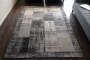 Floorpassion Enzo 22 Uniek vintage vloerkleed met Zwart en Grijze garen - Thumbnail 1