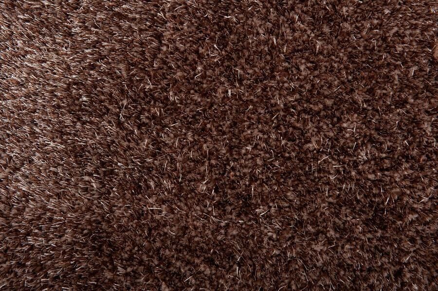 Floorpassion Ross 16 Uniek hoogpolig ovaal vloerkleed in beige grijze kleurensamenstelling