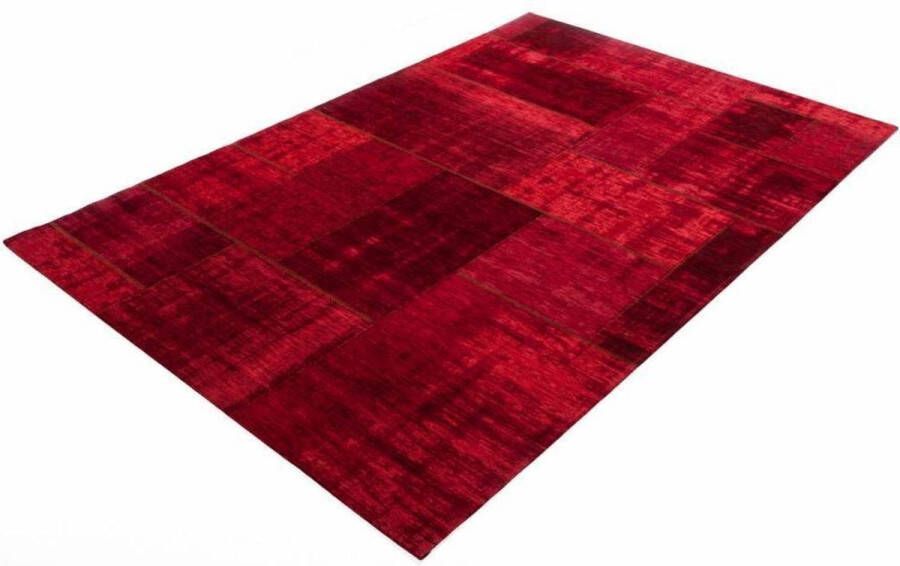 Floorpassion Pognum 45 Uniek vintage vloerkleed in rode kleurstelling
