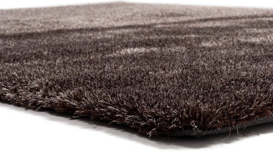 Floorpassion Ross 18 Uniek hoogpolig vloerkleed in bruin grijze kleurensamenstelling