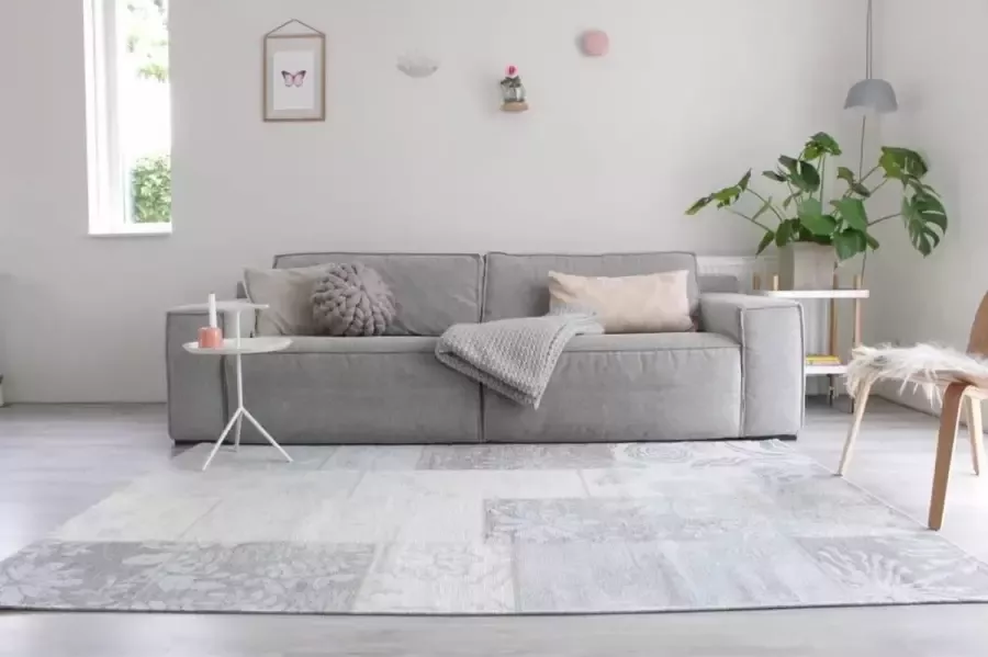 Floorpassion Vloerkleed Châtel Kleur 21 Blauw Grijs CA. 200x200 cm