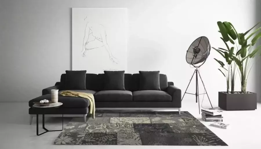 Floorpassion Vloerkleed Châtel Kleur 24 Zwart CA. 130x190 cm