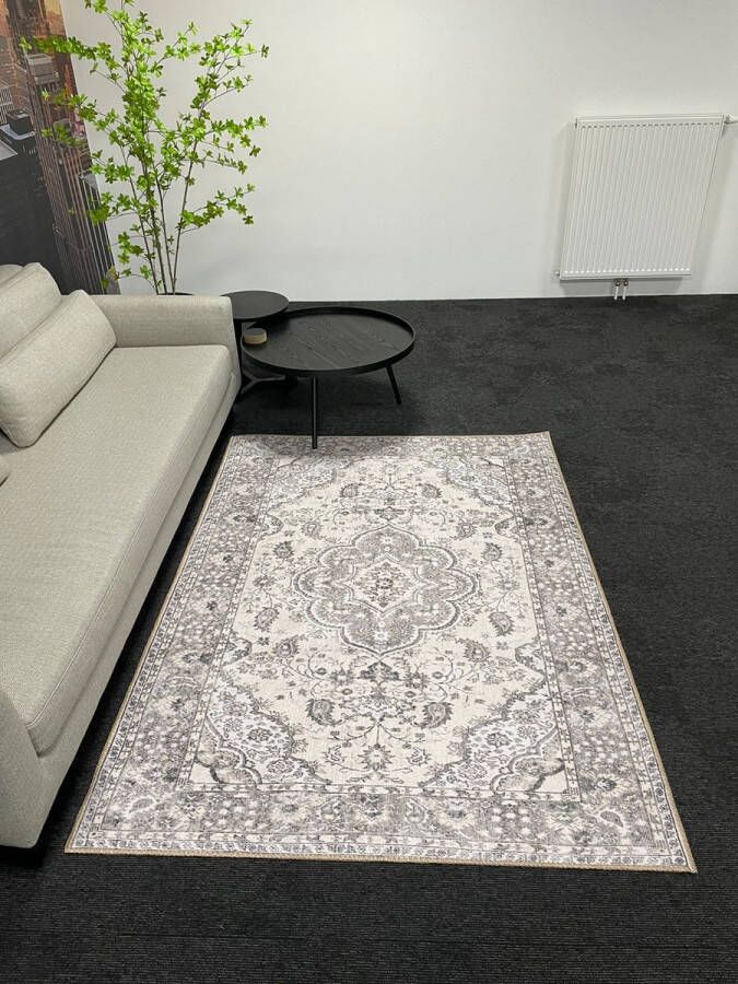 Floortraders Vintage vloerkleed Antraciet 140x200