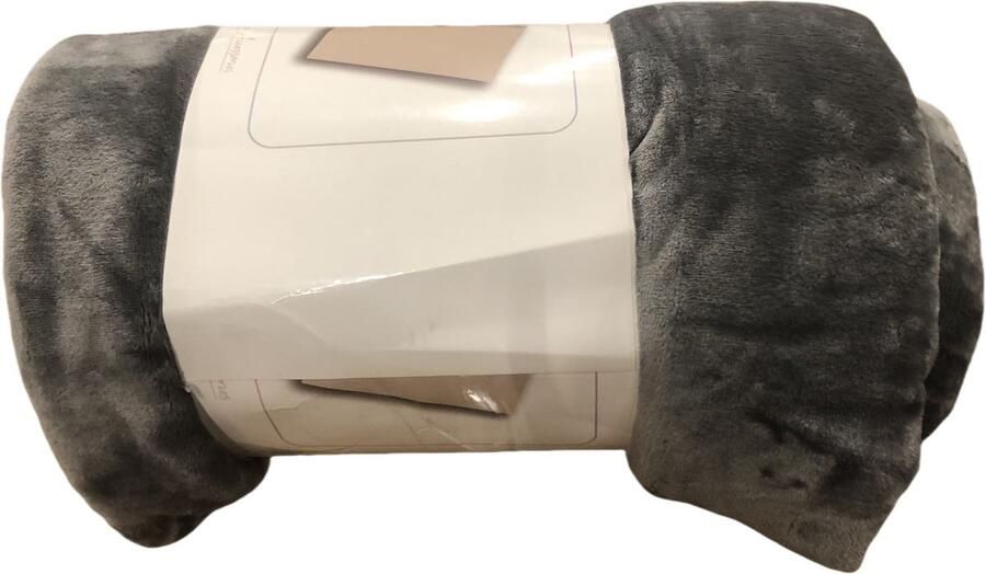 Floraweg Luxe Fleece Deken Ultra Soft and Warm- Flash in Lichtgewicht Pluche Deken voor Slaapbank Herfst Winter en Lente 180X220cm Grijjs