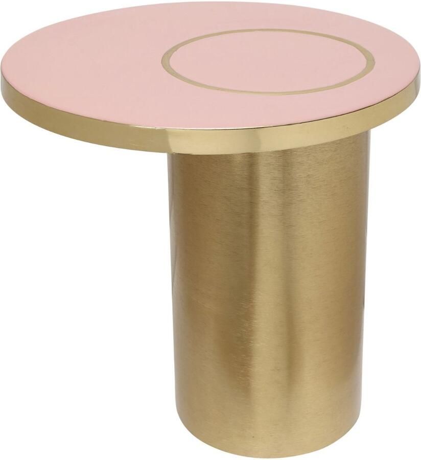 Floraya Bijzettafel Art Deco Deluxe Roze Goud 51x51x50 cm (LxBxH) Design bijzettafel