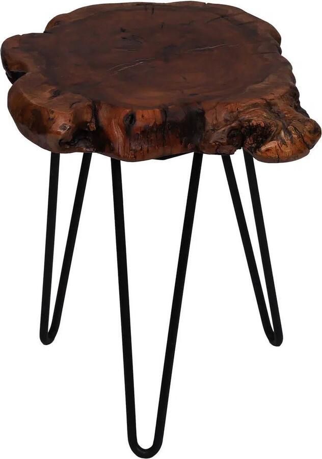 Floraya Bijzettafel Woody 2 Cederhout 30x30x40 cm(LxBxH) Maximaal draagvermogen 20KG - Foto 2