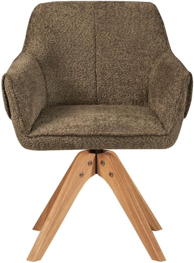 Floraya Eetkamerstoel Dian Bruin 63 5x64x84cm (LxBxH) Maximale draagkracht 130KG