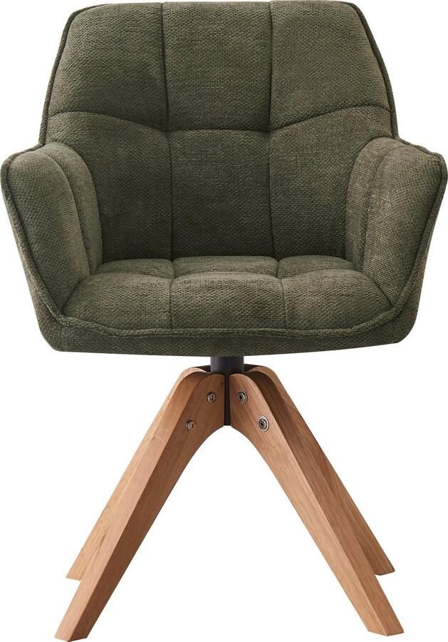 Floraya Eetkamerstoel Dian Groen 61x63x84 cm Maximaal draagvermogen 130KG