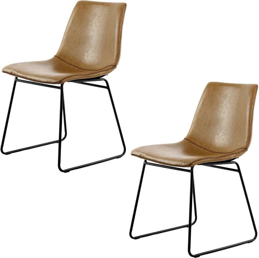 Kayoom Stoel Caila 110 2-delige set eetkamerstoel in robuuste uitvoering onderhoudsvriendelijk modern duurzaam integreerbaar in elke woonstijl (set 2 stuks)