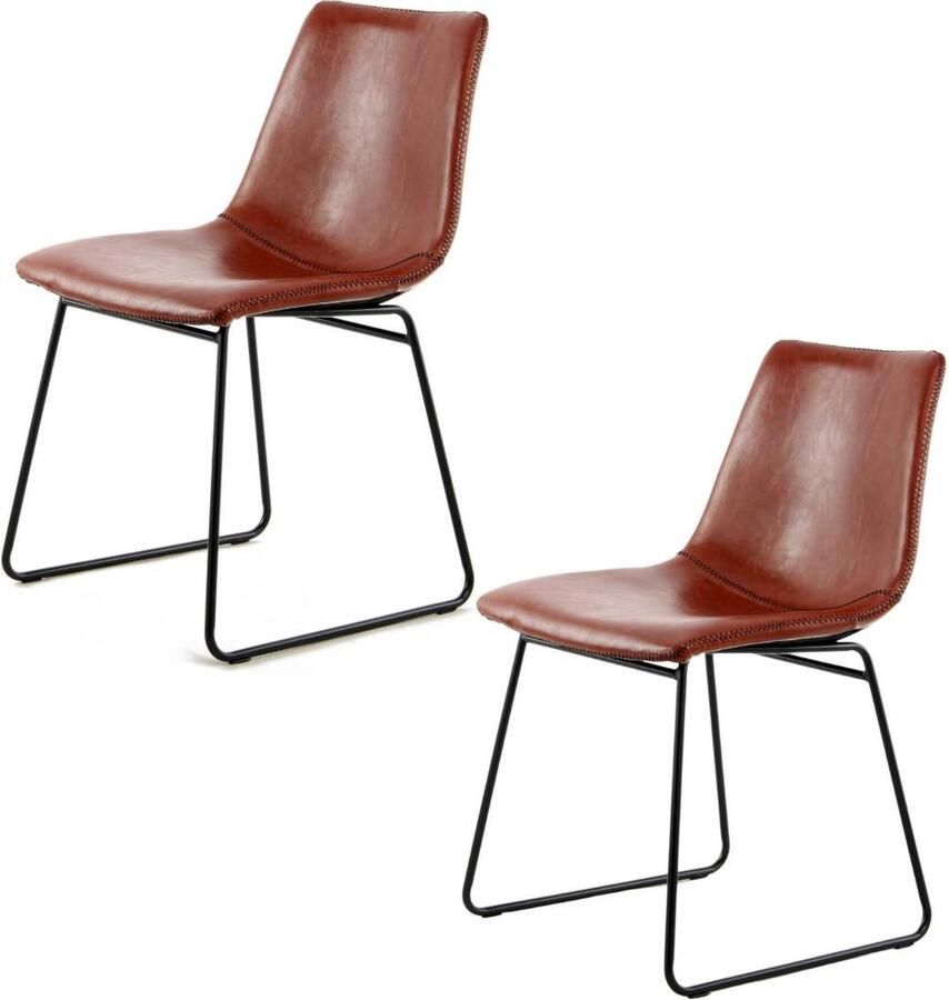 Kayoom Stoel Caila 110 2-delige set eetkamerstoel in robuuste uitvoering onderhoudsvriendelijk modern duurzaam integreerbaar in elke woonstijl (set 2 stuks)