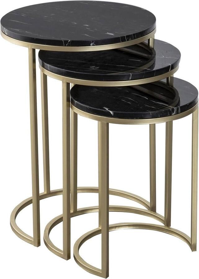 Kayoom Bijzettafel Tria 125 3-delige set fascinerend en verfrissend (set 3 stuks) - Foto 3