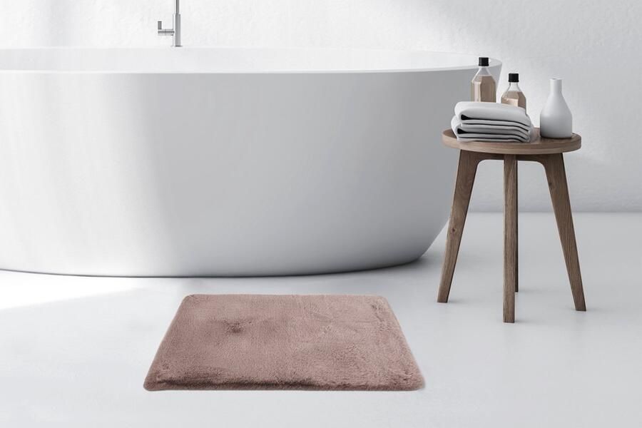 Floraya Vloerkleed Badmat Fluffy Roze 70x130cm