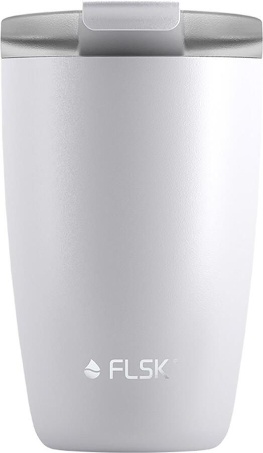 FLSK CUP Thermos Beker Anti Drup 3 uur Warm 350 ML Wit