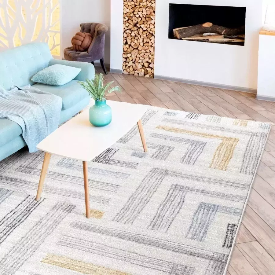 Flycarpets Agathe Modern Boho Vloerkleed 120x170cm Multi Crème