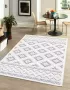 Flycarpets Algarve Buitenkleed Creme Grijs Laagpolig Tuinkleed Tuintapijt Vloerkleed Buiten Binnen 200x290 cm - Thumbnail 2