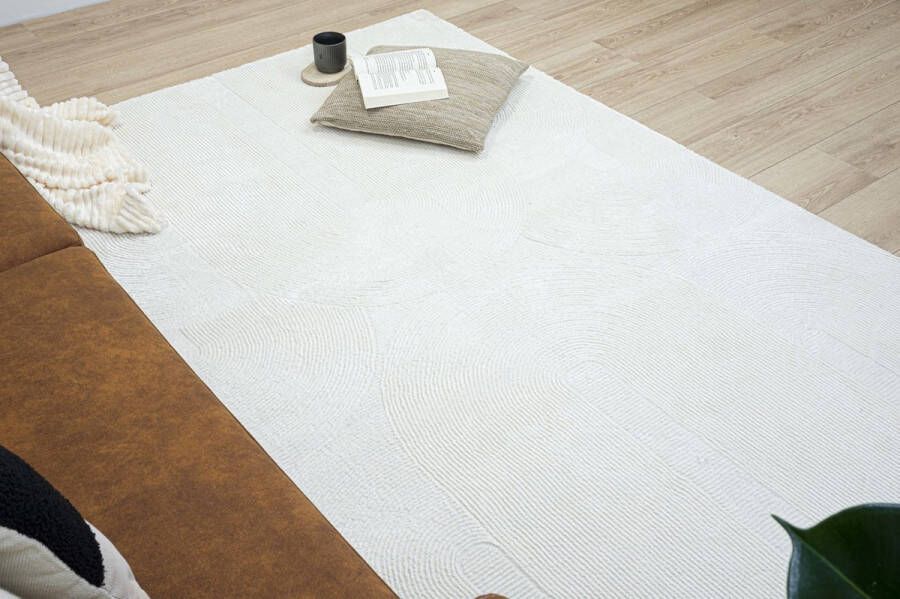 Flycarpets Aurelia Modern Vloerkleed Creme 200x290 cm