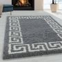 Flycarpets Azure Vloerkleed Grijs Wit Grieks Motief Hoogpolig 200x290 cm - Thumbnail 2