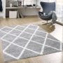 Flycarpets Azure Vloerkleed Grijs Hoogpolig Woonkamer 80x150 cm - Thumbnail 2