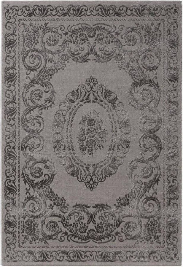 flycarpets Balos Gebloemd Vintage Vloerkleed 160x230cm Grijs